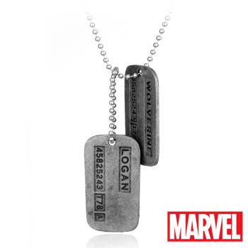 گردنبند مارول طرح پلاک لوگان (ولورین)